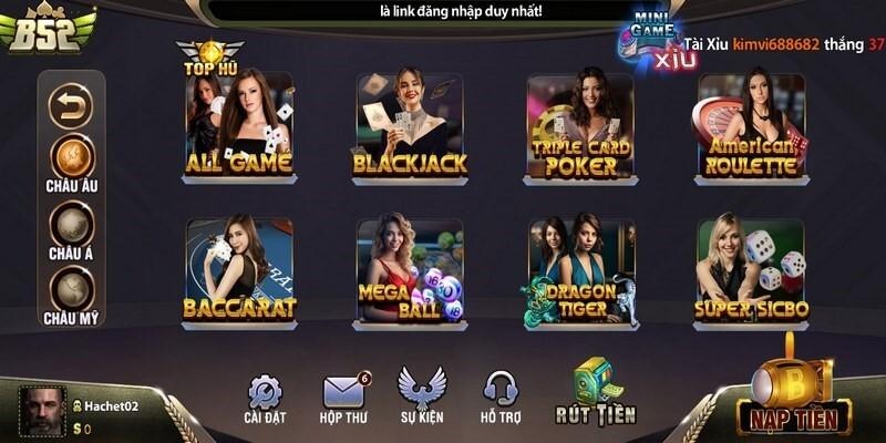 B52 Club mang đến kho game đồ sộ, ấn tượng